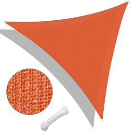 25' x 25' x 25' Triangle Sun Shade Sail/Bright Orange