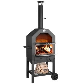 Backyard Outdoor Party Dinner Mobile Stainless Steel Pizza Oven