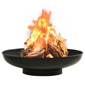 Fire Pit 31.5" Steel (Color: Black)