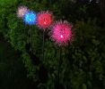 Garden LED Ball Dandelion Flower Stake Light Solar Energy Rechargeable