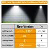 Solarek 32 LEDs Solar Landscape Spotlights IP65 Waterproof Solar Lights Auto On/Off Solar Powered Security Wall Lights