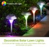 4Packs Solar Garden Lights Outdoor IP44 Waterproof Solar Pathway Lights Color Changing Landscape Lamps