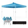 JOINATRE 8 x 8 FT Pop Up Canopy, Easy Set Up Outdoor Canopy Tent, Instant Folding Ez Up Canopy Commercial Gazebo Shelter, Air Vents, UV Protection wit