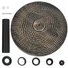 22Lbs Patio Resin Umbrella Base with Wicker Style for Outdoor Use