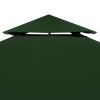Gazebo Cover Canopy Replacement 9.14 oz/ydÂ² Green 10'x10'