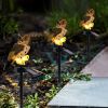 Outdoor Solar Power Garden Lights Owl Decor Path Lawn Yard LED Landscape Light