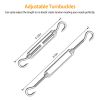 Sun Shade Sail Hardware Kit Stainless Steel Canopy Installation Kit Fixing Accessory