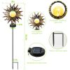 Solar Powered Sun Stake Lamp IP54 Waterproof Decorative Lamp