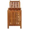 Garden Bench with 2 Planters 59.1"x11.8"x15.7" Solid Acacia Wood