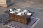 Elegant PE Wicker and Aluminium Patio Dining Fire Pit Table