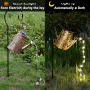 Solar Lights Outdoor Garden Path Light Hanging Lantern Waterproof Watering Can Antique Christmas Pathway Lights