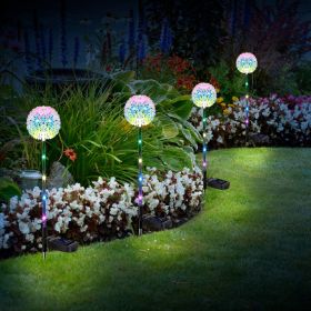 4Pcs Solar Powered Dandelion Garden Lights Landscape Decorative Stake Lamp