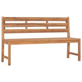 Garden Bench 59.1" Solid Teak Wood