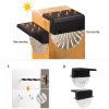 2 Pack Solar Fence Lights Waterproof Solar Step Light Use