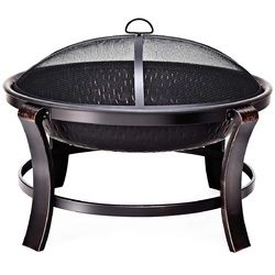 30" Outdoor Fire Pit BBQ Portable Camping Firepit Heater