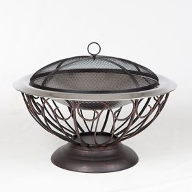 30" Stainless Steel Urn Fire Pit