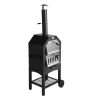Backyard Outdoor Party Dinner Mobile Stainless Steel Pizza Oven