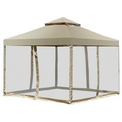 Outdoor 2-Tier 10' x 10' Screw-free Structure Shelter Awning Gazebo Canopy