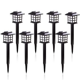 2/4/6/8pcs Led Solar Pathway Lights Waterproof Outdoor Solar Lamp for Garden/Landscape/Yard/Patio/Driveway/Walkway Lighting (Wattage: cold white, Emitting Color: 6pcs)