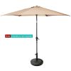 31.5 lbs Market Heavy-Duty Outdoor Stand Bronze Umbrella Base