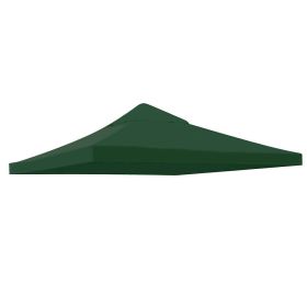 10'x10' Gazebo Canopy Top Replacement 2 Tier Patio Pavilion Cover UV30 Sunshade (Color: Green, size: 1 Tier)