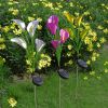 LED Calla Lily Flower Stake Light Solar Energy Rechargeable for Outdoor Garden Patio