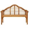 Garden Queen Bench with Cushion 53.1" Solid Acacia Wood