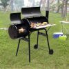 Outdoor Party Backyard Dinner Mobile Oil Drum Charcoal Furnace